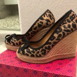Tory Burch leopard print espadrilles